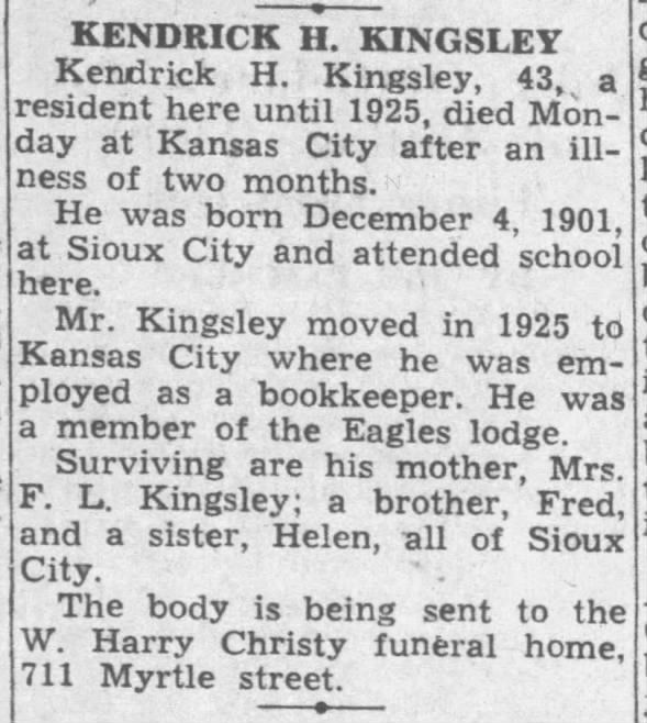 Clipping from Sioux City Journal